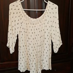 Off the shoulder blouse plus size